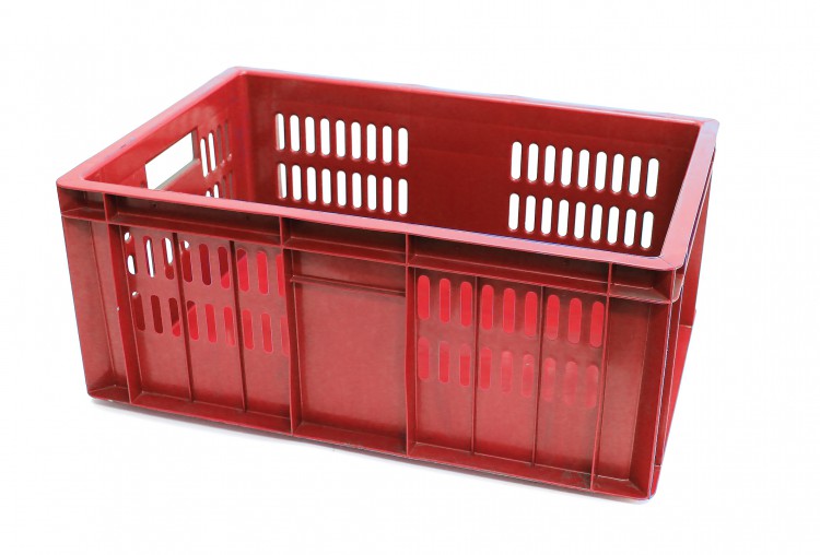 Ящик прямоуг. 600х400х250 дно спл ст пф (красный)