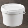 Ведро  0.8 д131 БЕЛОЕ с пломбой и ручкой без крышки (гфр 450/пак150)