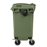 Мусорный контейнер. 770л с крышкой зеленый