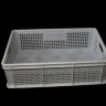 Ящик прямоуг. 600х400х180 дно спл. ст перф. морозостойкий (белый)