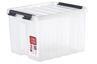 Ящик 210х170х135 мм  с крышкой и клипсами (прозрачный)