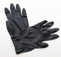 Перчатки нитриловые черные р.S (100шт)
