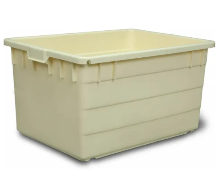 Ящик конусный 780х550х420 сплошной (слоновая кость)