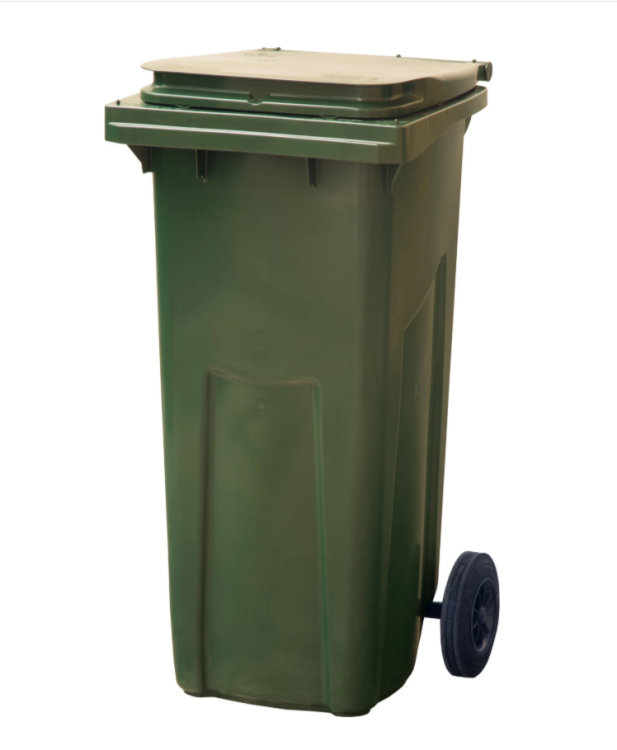 Мусорный контейнер 120л зеленый (MKТ) второй сорт