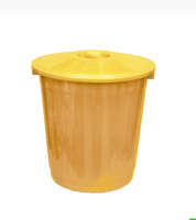 Мусорный бак с крышкой 80л. желтый Мусорный бак с крышкой 80л. желтый