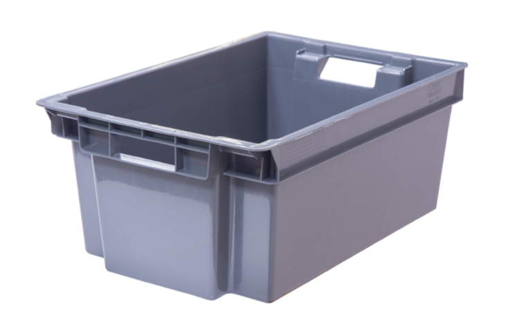 Ящик унив 600х400х250 сплошной (серый) Ящик унив 600х400х250 сплошной (серый)