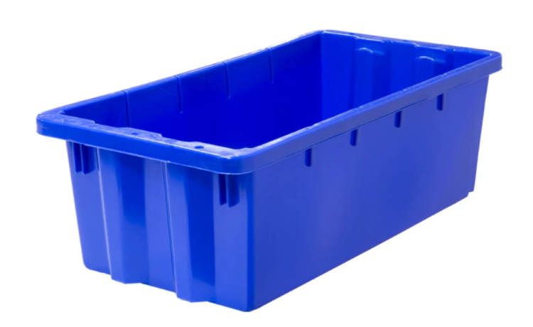 Ящик конусный 600*300*190 сплошн мороз (синий)