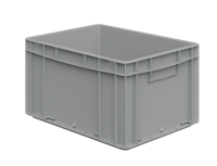 Ящик прямоуг. 400х300х220 сплошн (серый) Ящик прямоуг. 400х300х220 сплошн (серый)