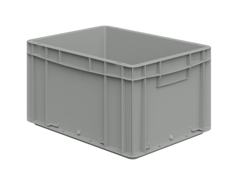 Ящик прямоуг. 400х300х220 сплошн (серый)