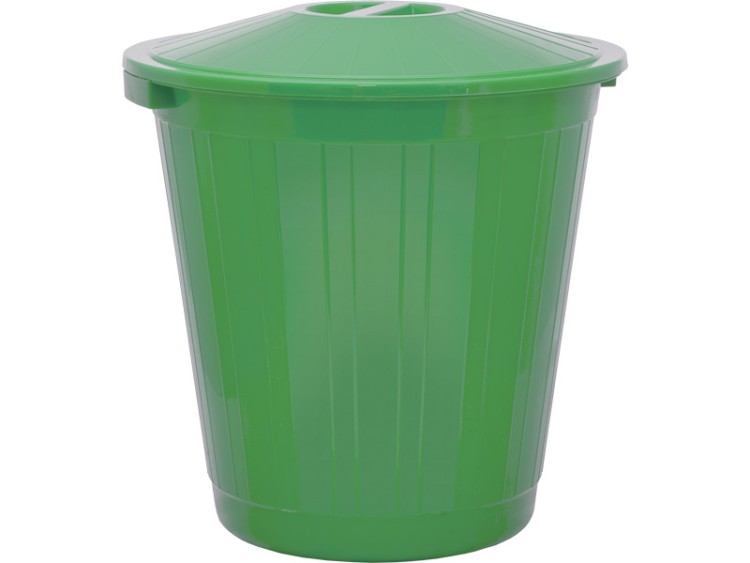 Мусорный бак с крышкой 80л. зеленый Мусорный бак с крышкой 80л. зеленый